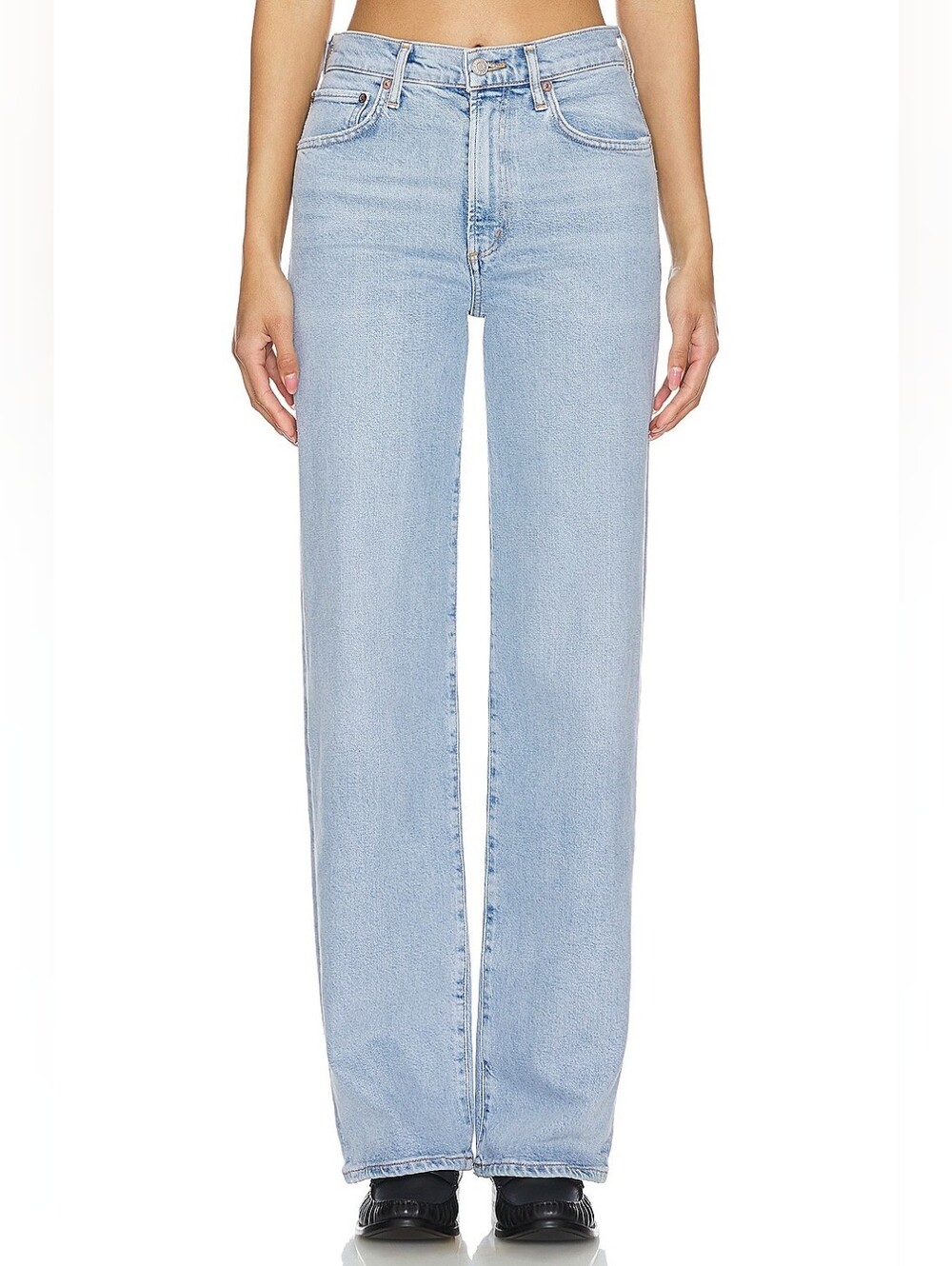 Agolde Harper Mid Rise Relaxed Straight Jeans